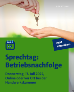  Sprechtag: Betriebsnachfolge