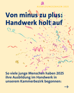 Ausbildungszahlen im Handwerk