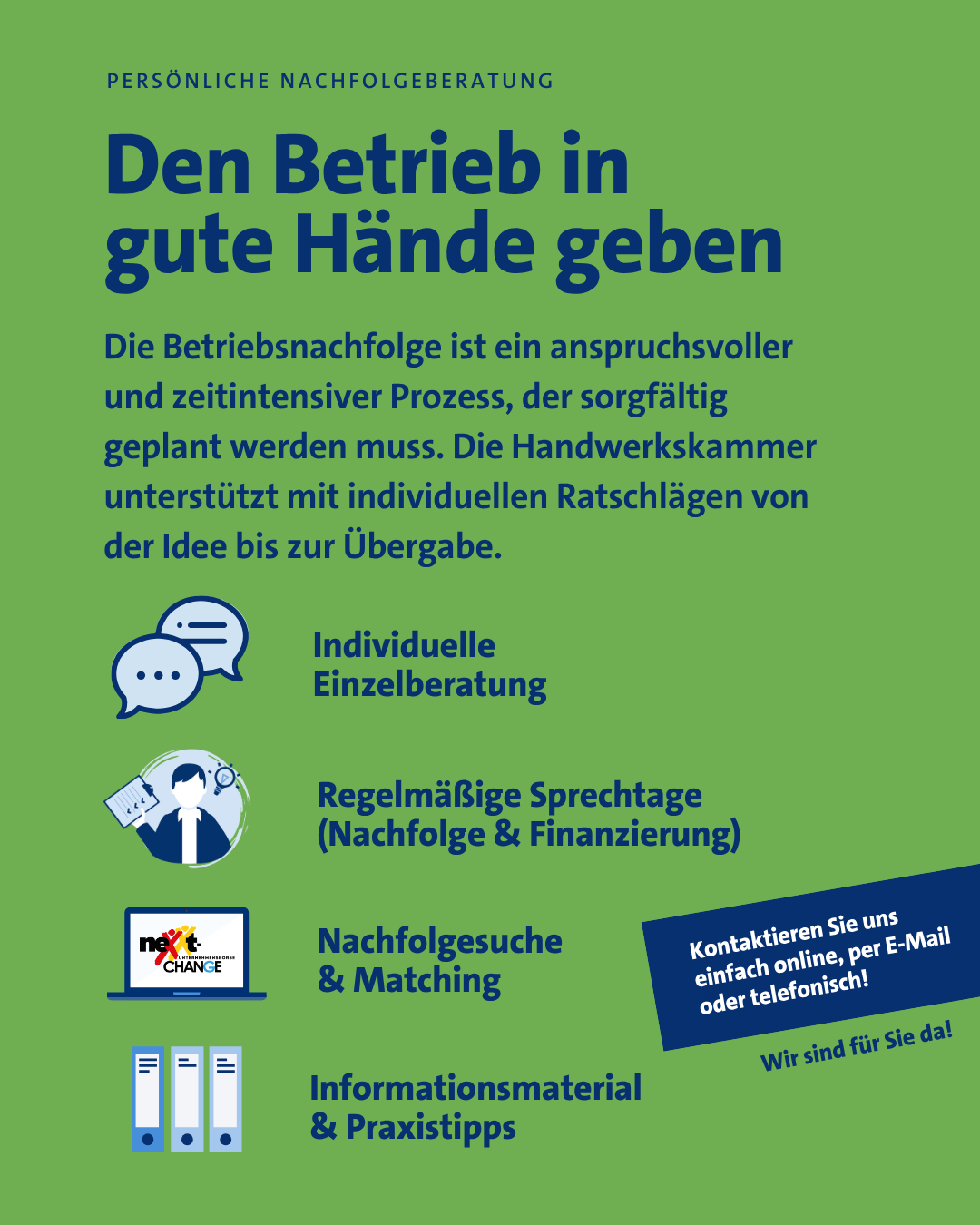 Gelungene Nachfolge (Existenzgründungsberatung)