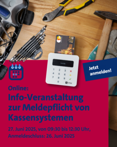 Meldepflicht von Kassensystemen 