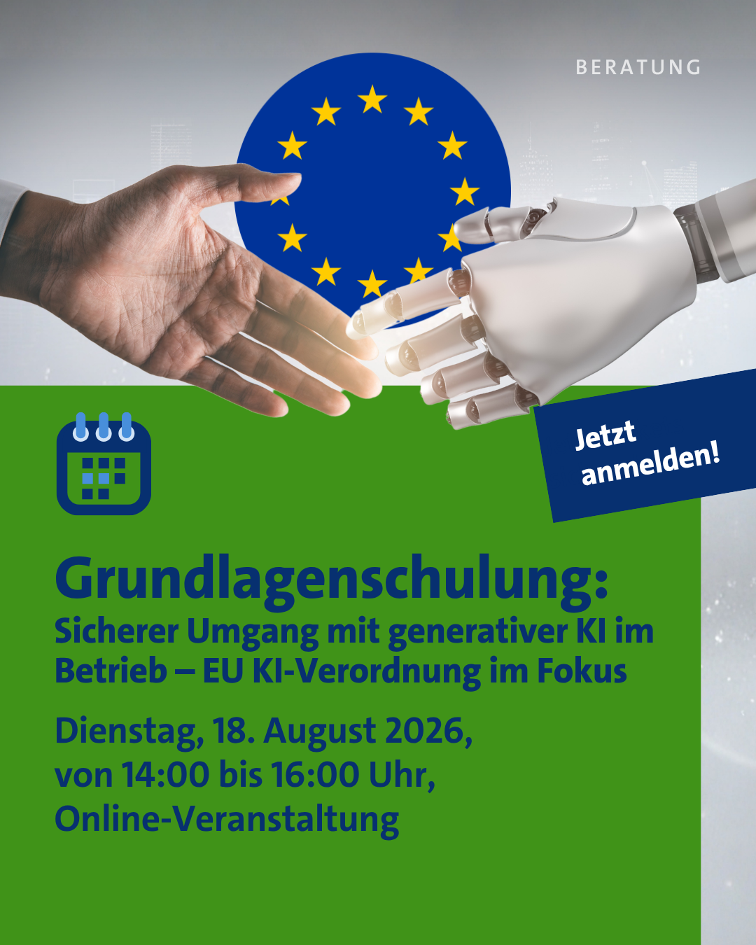 Grundlagenschulung: Sicherer Umgang mit generativer KI im Betrieb 