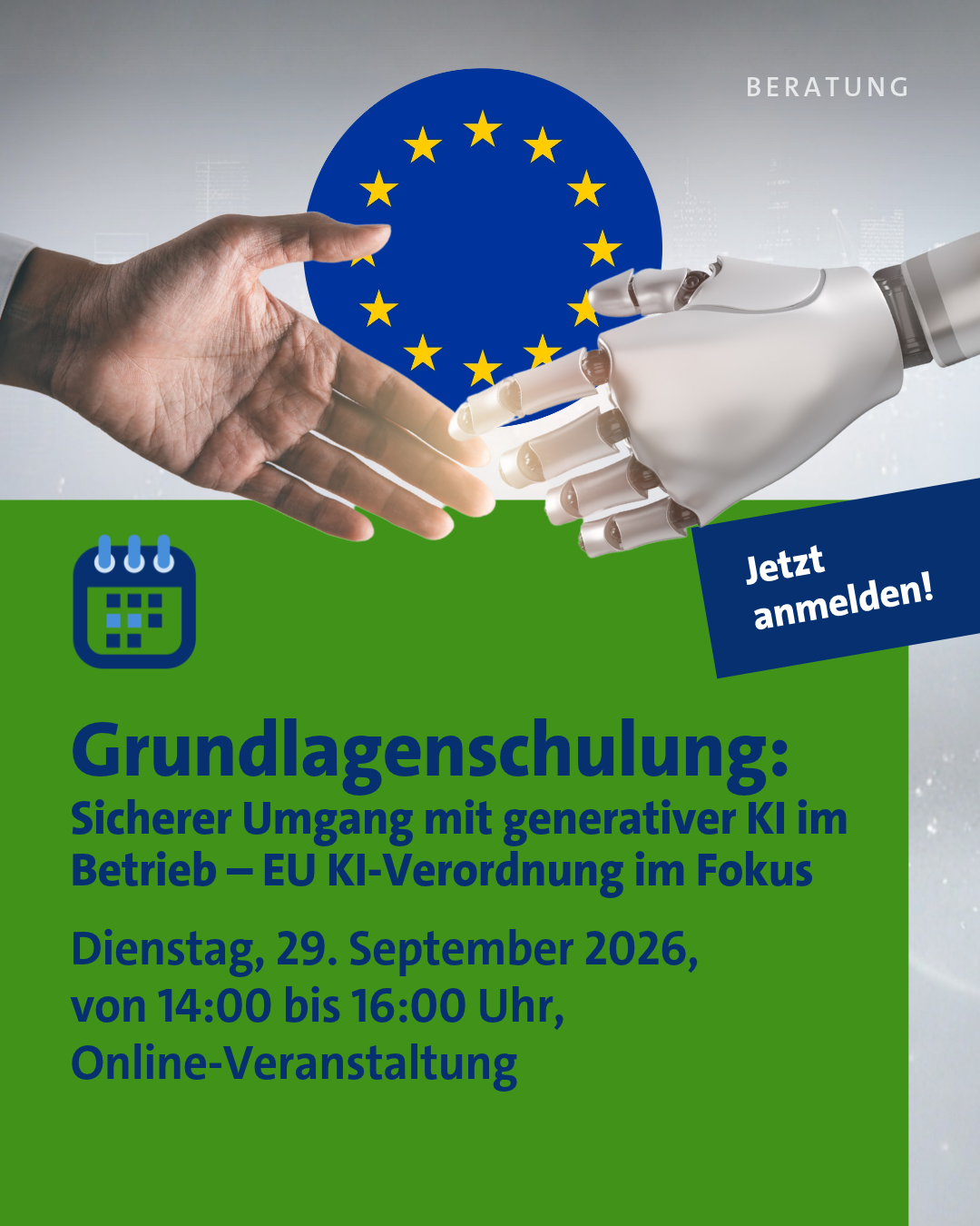 Grundlagenschulung: Sicherer Umgang mit generativer KI im Betrieb