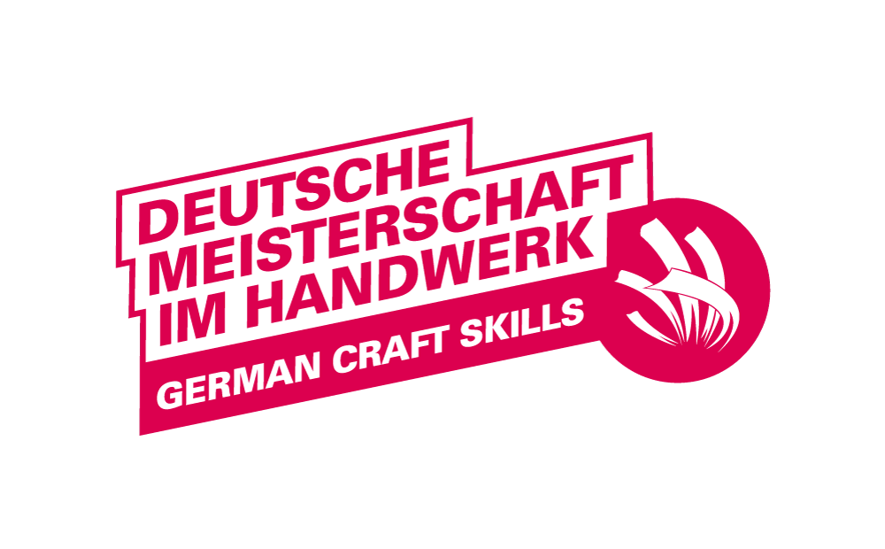 KI generiert: Das Bild zeigt das Logo der "Deutsche Meisterschaft im Handwerk" mit dem Zusatz "German Craft Skills".
