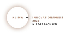 KI generiert: Das Bild zeigt das Logo des Klima-Innovationspreises 2026 Niedersachsen.