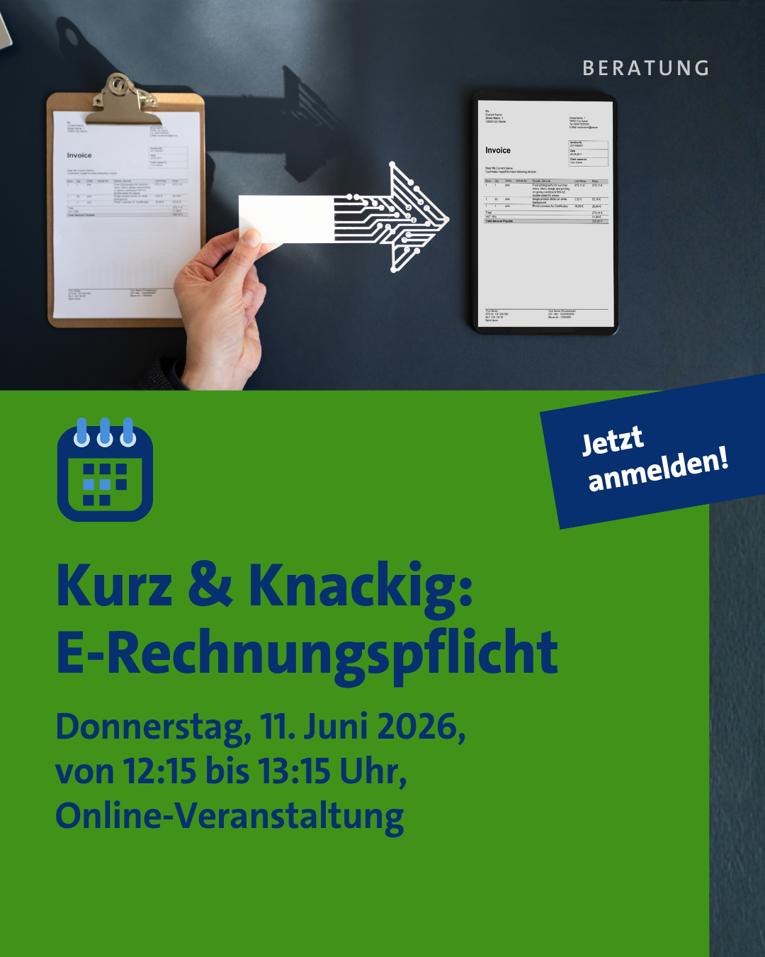 Kurz & Knackig: E-Rechnungspflicht