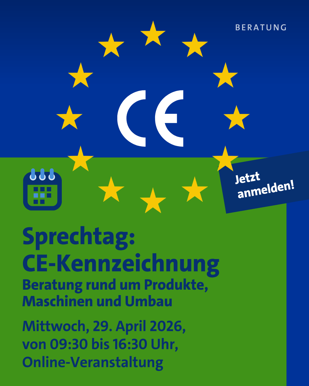 Sprechtag: CE-Kennzeichnung 