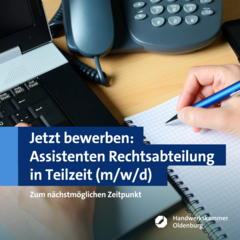 Stellenausschreibung Assistenten Recht (m/w/d) Stellenausschreibung Assistenten Recht (m/w/d)
